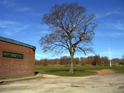 Leaving the car park heading towards the rugby pitch