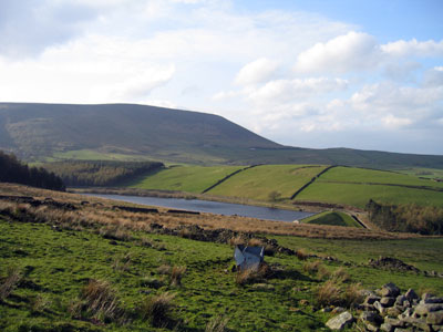 Looking across to Lower Ogden Reservoir