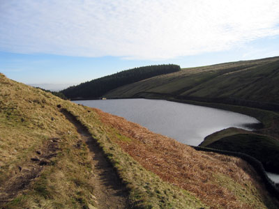 Looking back towards Upper Ogden Reservoir