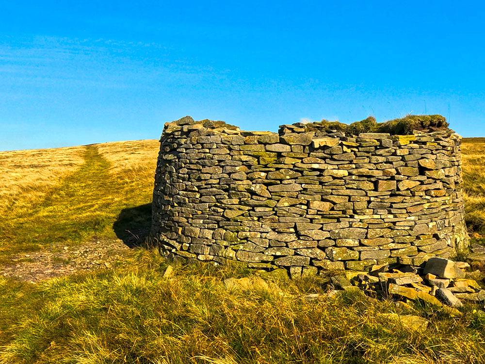 The weather shelter on Pendle Hill